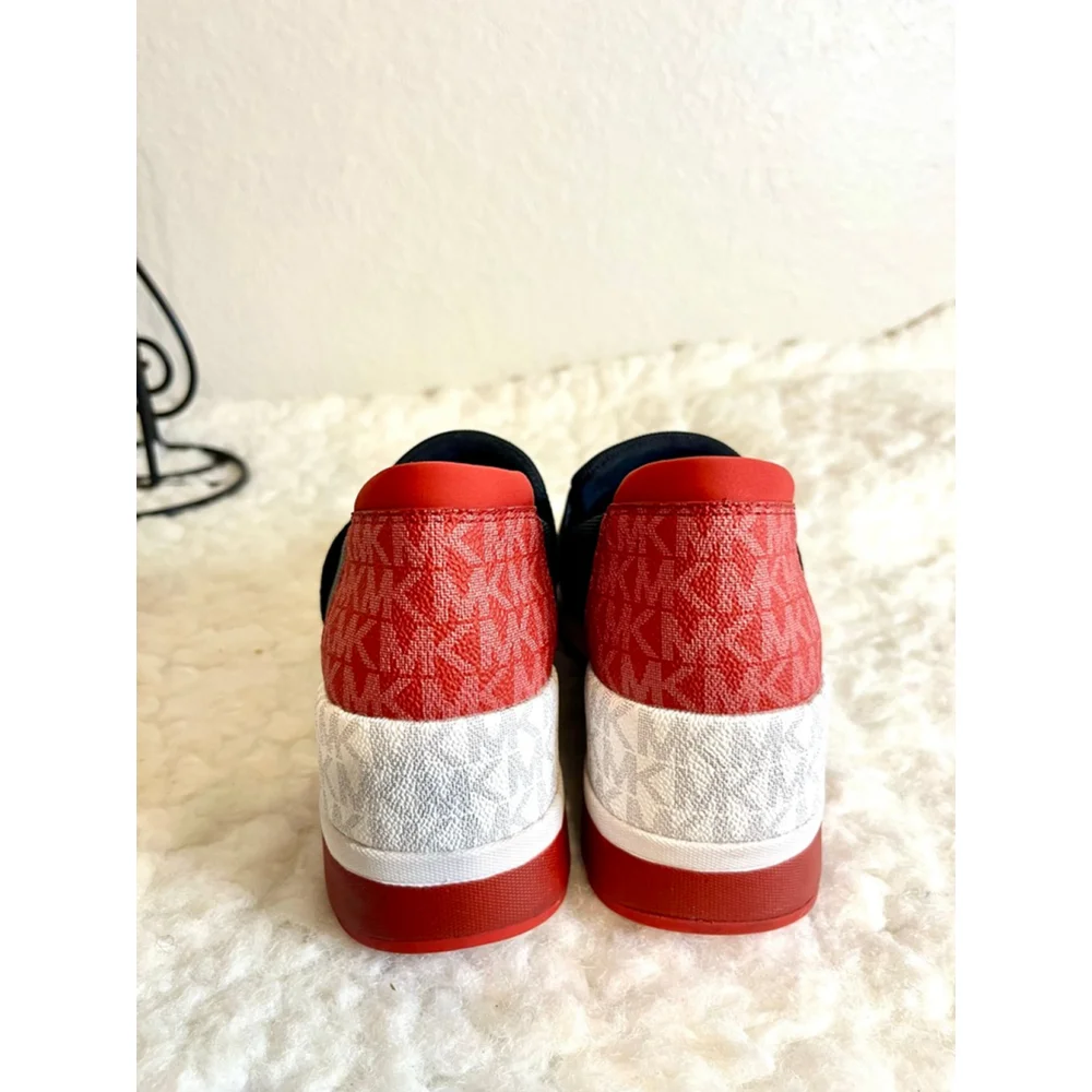 MICHAEL KORS Felix Trainer Logo SNEAKER Women Size 8M - Picture 4 of 8